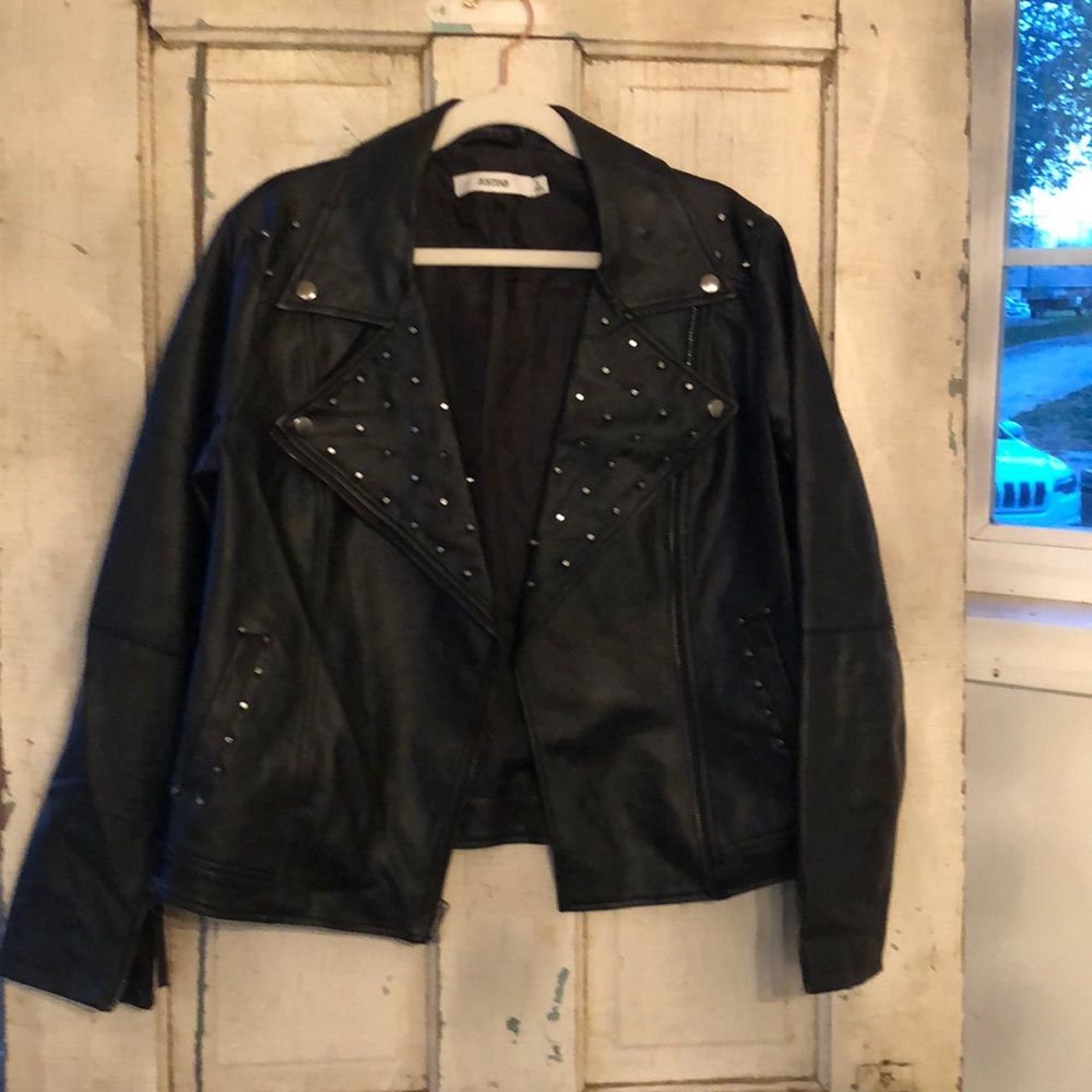 Just Fab faux leather jacket NWOT